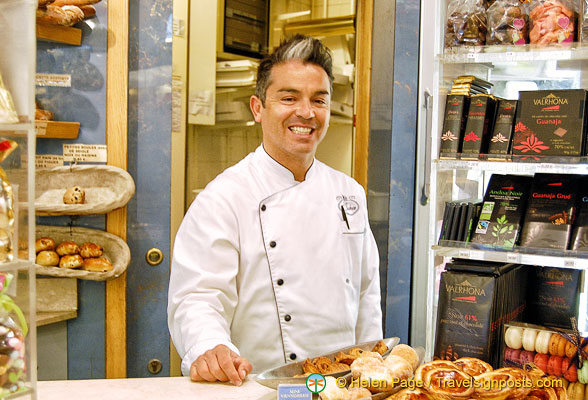 The friendly staff at Patisserie Stohrer