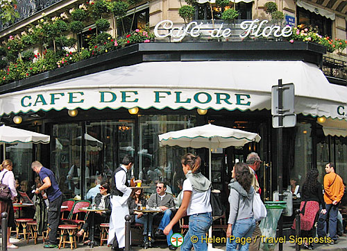 Café de Flore another of the famous St-Germain des-Prés cafés