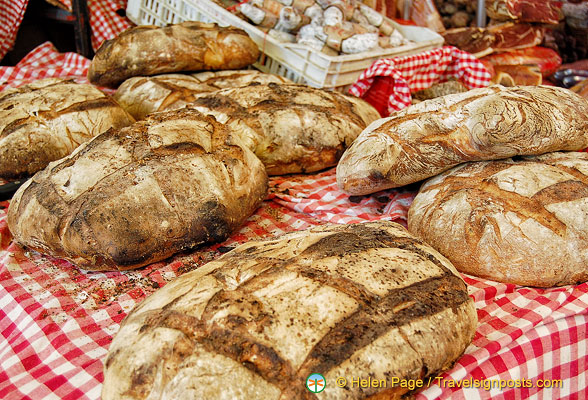 Crusty French bread from Boucherie Claude et Cie