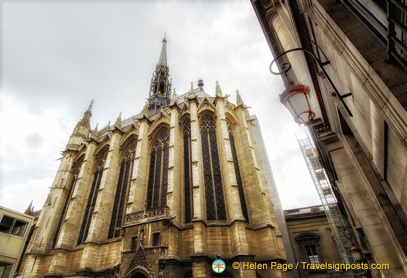 Exterior view of Sainte-Chapelle