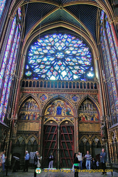 Rose window in Sainte-Chapelle