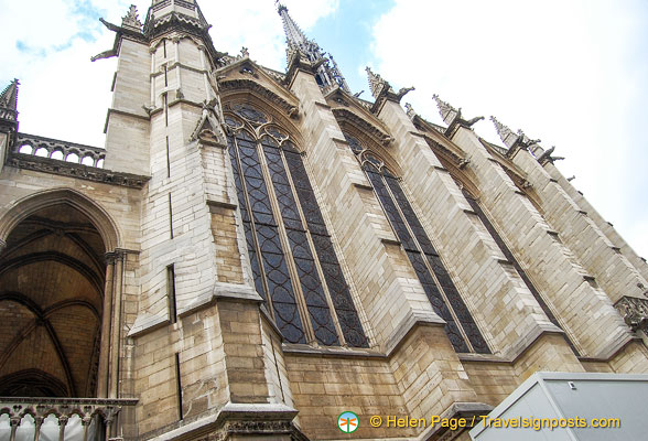 Exterior view of Sainte-Chapelle