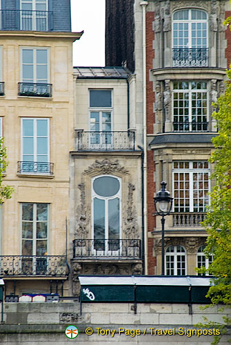 Paris sights from the Seine River