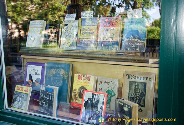 Rare books in Shakespeare and Company