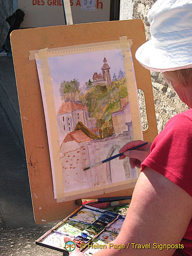 Painting Rocamadour, France