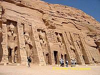 The inner sanctuary holds a statue of Hathor in the form of a cow.
[Temple of Hathor - Abu Simbel - Egypt]