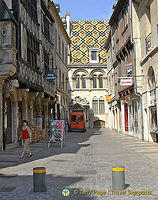 Hotel de Vogue at the end of the street 