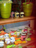 Jars of Dijon mustard