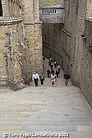 The abbey was used as a prison during the revolution [Mont-St-Michel - France]