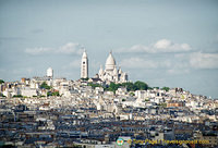 Distant view of Sacré-Cœur Basilica