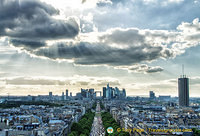 Distant view of La Défense