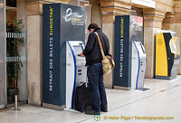 Eurostar ticket machine