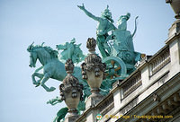 This bronze quadriga by Georges Récipon depicts the triumph of Harmony over Discord