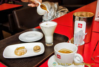 Our great cups of Illy coffee