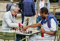 A couple of serious chess players