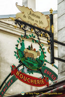 Eye-catching business sign for a butcher