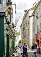 View of the white dome of Sacre-Coeur