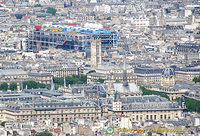 View of Conciergerie, Sainte-Chapel and Centre Pompidou