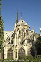 Flying buttresses at the east end of cathedral 