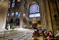 A service in place at the Notre-Dame Cathedral