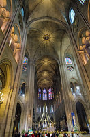 Central nave of Note-Dame Cathedral