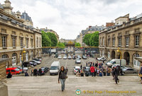 Me, on the steps of the Palais de Justice entrance