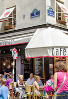 Corner of rue due Bourg-Tibourg and rue du Roi de Sicile in the 4th arrondissement