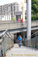 Tony checks out the various exits from the Promenade Plantée