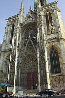 This famous west facade was frequently painted by Monet [Rouen - France]